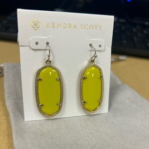 Kendra Scott yellow Elle earrings